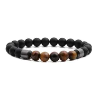 Hot Sale Tiger's Eye Black Gallstone Bracelet Beaded Diy Bracelet Beaded Wholesale Nihaowholesale sku image 2
