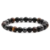 Hot Sale Tiger's Eye Black Gallstone Bracelet Beaded Diy Bracelet Beaded Wholesale Nihaowholesale sku image 4