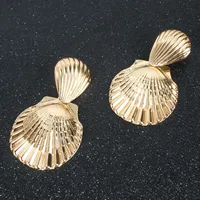 Lady Fashion Ethnic Style Shell Plating Inlaid Shell Alloy No Inlaid Earrings main image 2