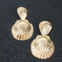Lady Fashion Ethnic Style Shell Plating Inlaid Shell Alloy No Inlaid Earrings main image 3