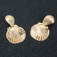 Lady Fashion Ethnic Style Shell Plating Inlaid Shell Alloy No Inlaid Earrings main image 4