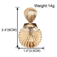 Lady Fashion Ethnic Style Shell Plating Inlaid Shell Alloy No Inlaid Earrings main image 5