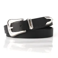 Ladies Belt Retro Three-piece Carved Buckle Dress Decoration Pu Belt With Jacket Wholesale Nihaowholesale sku image 1