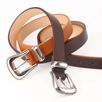 Ladies Belt Retro Three-piece Carved Buckle Dress Decoration Pu Belt With Jacket Wholesale Nihaowholesale main image 2