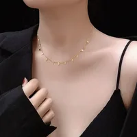 Wholesale Jewelry Fashion Geometric 304 Stainless Steel 18K Gold Plated Pendant Necklace main image 4