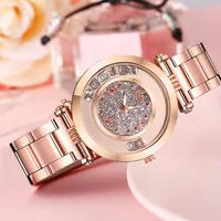 New Fashion Diamond Ladies Hand Watch Hot Selling Glitter Quartz Steel Band Watch Wholesale Nihaowholesale main image 1
