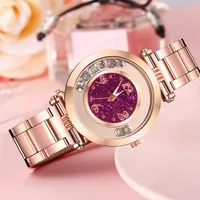 New Fashion Diamond Ladies Hand Watch Hot Selling Glitter Quartz Steel Band Watch Wholesale Nihaowholesale main image 2