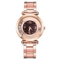 New Fashion Diamond Ladies Hand Watch Hot Selling Glitter Quartz Steel Band Watch Wholesale Nihaowholesale sku image 4