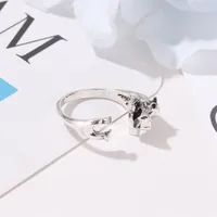 New Ring Retro Hippo Ring Opening Adjustable Finger Ring Cute Animal Ring Wholesale Nihaowholesale main image 4