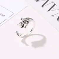 New Ring Retro Hippo Ring Opening Adjustable Finger Ring Cute Animal Ring Wholesale Nihaowholesale main image 5