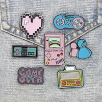 New Brooch Cartoon King Handle Game Console Combination Brooch Clothing Wholesale Nihaowholesale main image 2