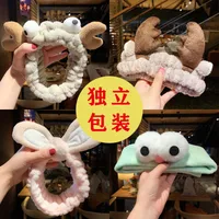 Headband Face Mask Wash Hairband Simple Cat Ears Cute Non-slip Headband Wholesale Nihaowholesale main image 2