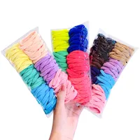 Korean Candy Color Towel Hair Ring Combination Set Simple And Versatile Rubber Band Hair Headdress Wholesale Nihaowholesale main image 5