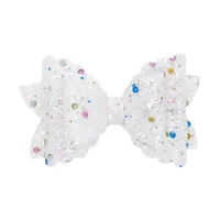 Girls Three-tier Bow-knot Hairpin Children's Sequined Bow-knot Edging Clip Colored Hair Clips Wholesale sku image 4