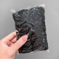 Korean Candy Color Towel Hair Ring Combination Set Simple And Versatile Rubber Band Hair Headdress Wholesale Nihaowholesale sku image 2