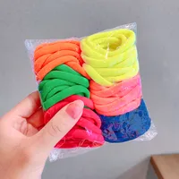 Korean Candy Color Towel Hair Ring Combination Set Simple And Versatile Rubber Band Hair Headdress Wholesale Nihaowholesale sku image 5