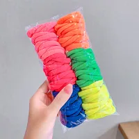 Korean Candy Color Towel Hair Ring Combination Set Simple And Versatile Rubber Band Hair Headdress Wholesale Nihaowholesale sku image 9