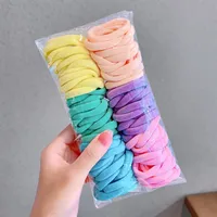 Korean Candy Color Towel Hair Ring Combination Set Simple And Versatile Rubber Band Hair Headdress Wholesale Nihaowholesale sku image 10