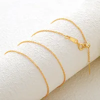 Stainless Steel 14K Gold Plated Simple Style U Shape Necklace main image 3