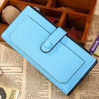 Korean Creative New Zipper Buckle Clutch Bag Long Multi-functional Pu Leather Wallet Wholesale Nihaowholesale main image 3