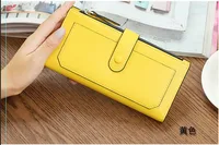 Korean Creative New Zipper Buckle Clutch Bag Long Multi-functional Pu Leather Wallet Wholesale Nihaowholesale sku image 1