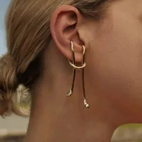 Long Earrings Retro Ear Hooks Exaggerated Ear Clips No Pierced Earrings Wholesale Nihaowholesale main image 1