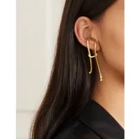 Long Earrings Retro Ear Hooks Exaggerated Ear Clips No Pierced Earrings Wholesale Nihaowholesale main image 2
