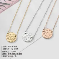 Wholesale Jewelry Simple Style Geometric Stainless Steel 14K Gold Plated Plating Necklace main image 3