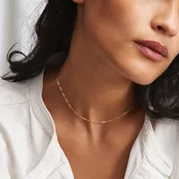 Fashion Short Women's Chain 316l Titanium Steel 14k Gold Plated Necklace Clavicle Chain Nihaowholesale main image 3