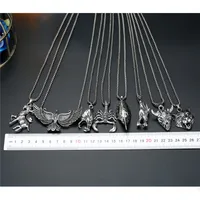 European And American New Punk Rock Hip Hop Tiger Eagle Scorpion Animal Pendant Necklace Personality Retro Silver Necklace main image 5
