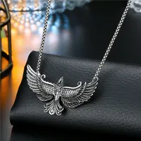 European And American New Punk Rock Hip Hop Tiger Eagle Scorpion Animal Pendant Necklace Personality Retro Silver Necklace sku image 2