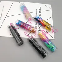 Children's Black Disposable Small Rubber Band Small Barreled Girl With Hair Tied And Durable Strong Pull Constantly Korean Rubber Band main image 3
