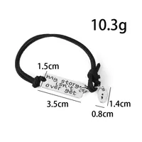 New Fashion  Letters My Story Isn't Over Yet Lettering Alloy Inspirational Bracelet Wholesale Nihaowholesale main image 5