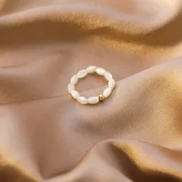 Korean Pearl Rings Women Love Shell Index Finger Ring Wild Design Sense Bracelet Ring Stack Rings main image 4