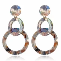 1 Pair Fashion Geometric Resin No Inlaid Earrings Ear Studs main image 1