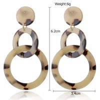 1 Pair Fashion Geometric Resin No Inlaid Earrings Ear Studs main image 5