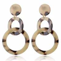 1 Pair Fashion Geometric Resin No Inlaid Earrings Ear Studs sku image 2