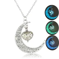 Fashion Hot Sale Moon Represents My Heart Luminous Necklace Heart Pendant Wholesale Nihaowholesale main image 10