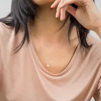 Stainless Steel 14K Gold Plated Fashion Plating Geometric Necklace main image 1