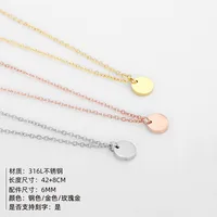 Stainless Steel 14K Gold Plated Fashion Plating Geometric Necklace main image 2