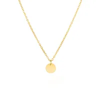 Stainless Steel 14K Gold Plated Fashion Plating Geometric Necklace sku image 1