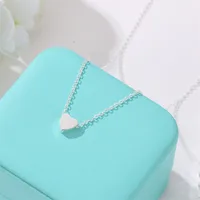 Korea Peach Heart Mini Love Glossy Three-dimensional Pendant Love Clavicle Chain For Women main image 4