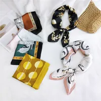 New Wild Spring Scarf To Protect The Cervical Spine Korean Thin Sunscreen Small Square Silk Scarf For Women main image 2