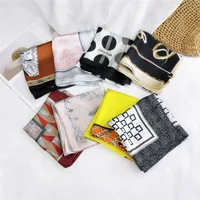New Wild Spring Scarf To Protect The Cervical Spine Korean Thin Sunscreen Small Square Silk Scarf For Women main image 3