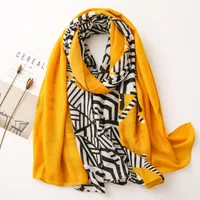 Summer Sunscreen Korean Messy Linen Office Room Big Shawl Dual-use Versatile Thin Cotton Linen Silk Scarf main image 1