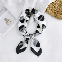 New Wild Spring Scarf To Protect The Cervical Spine Korean Thin Sunscreen Small Square Silk Scarf For Women sku image 2