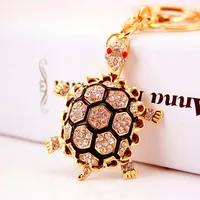 Cute Funny Tortoise Alloy Metal Unisex Keychain sku image 12