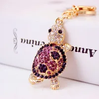 Cute Funny Tortoise Alloy Metal Unisex Keychain sku image 2