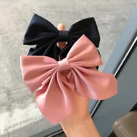 Korean Hairpin Headdress Solid Color Bow Duckbill Clip Hairpin Wholesale main image 2
