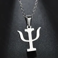 Titanium&stainless Steel Fashion Geometric Necklace  (steel Color) Nhhf1265-steel-color sku image 1
